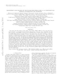 Draft version August 4, 2014 Preprint typeset using LATEX style emulateapj v[removed]arXiv:1408.0174v1 [astro-ph.HE] 1 Aug[removed]HIGH-ENERGY X-RAY IMAGING OF THE PULSAR WIND NEBULA MSH 15−52: CONSTRAINTS ON