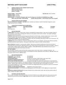 MATERIAL SAFETY DATA SHEET 1. LIVID 97 PRILL  CHEMICAL PRODUCT AND COMPANY IDENTIFICATION