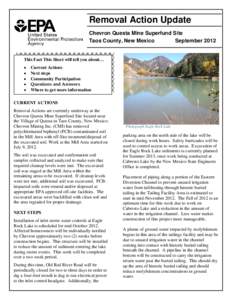 Microsoft Word - Chevron Questa Mine - Fact Sheet September 2012