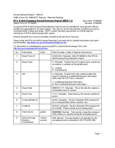 RFG & Anti-Dumping Annual Benzene Report (MSAT[removed]Instructions for Report Form ID: RFG2000
