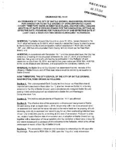 City of Battle Ground Ordinance 14-11