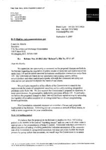 Fried. Frank, Harris, Shriver & Jacobson (London) LLP 99 City Road London E C I Y I A X Tel: +[removed]Fax: +[removed]www.friedfrank.com