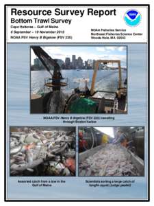 Resource Survey Report Bottom Trawl Survey Cape Hatteras – Gulf of Maine 6 September – 19 November 2013 NOAA FSV Henry B Bigelow (FSV 225)