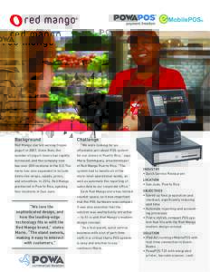 iPad-based POS from eMobilePOS and PowaPOS speeds up food prep and checkout at Red Mango Background Challenge