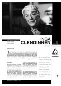 AUSTRALIAN BIOGRAPHY STUDY GUIDE LYN CHATHAM INGA CLENDINNEN