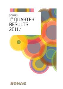 1 HIGHLIGHTS Steady activity and growth in market share • turnover totalledmillion Euro in the 1st quarter oflate Easter callender penalised the evolution of turnover in the quarter, but activity was 