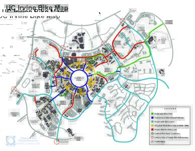 UC Irvine Bike Map  TO CULVER DR AND I-405