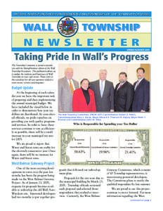 OFFICIAL NEWS PUBLISHED FOR RESIDENTS AND BUSINESSES OF THE TOWNSHIP OF WALL  WALL TOWNSHIP