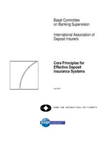 Core Principles for Effective Deposit Insurance Systems - final version, June 2009