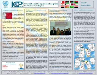 Issue # 4 January 2012 The Government Compensation survey: Machinery and Equipment Survey: