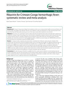 Antivirals / Triazoles / Tropical diseases / Zoonoses / Ribavirin / Crimean–Congo hemorrhagic fever / Viral hemorrhagic fever / Tick-borne disease / Ebola virus disease / Microbiology / Medicine / Biology