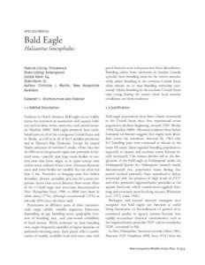 Environment / Biology / Haliaeetus / Bald Eagle / Bald and Golden Eagle Protection Act / Endangered Species Act / Endangered species / American Eagle Foundation / Umbagog National Wildlife Refuge / Eagles / Conservation in the United States / Conservation
