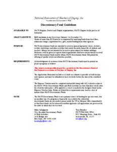 Microsoft Word - Discretionary Funds Guidelines rev[removed]docx