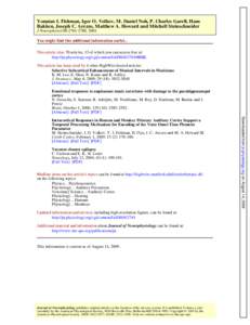 Yonatan I. Fishman, Igor O. Volkov, M. Daniel Noh, P. Charles Garell, Hans Bakken, Joseph C. Arezzo, Matthew A. Howard and Mitchell Steinschneider J Neurophysiol 86:, 2001. You might find this additional informa