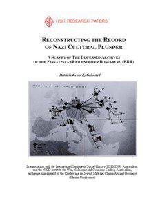 IISH RESEARCH PAPERS  RECONSTRUCTING THE RECORD
