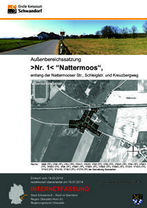 Außenbereichssatzung  >Nr. 1< “Nattermoos“, entlang der Nattermooser Str., Schleiglstr. und Kreuzbergweg  Flur Nr.: