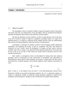 Mathematical analysis / Partial differential equations / Mathematics / Academia / Climate modeling / Computational science / Continuum mechanics / Aerodynamics / Finite element method / Numerical weather prediction / Differential equation / Atmospheric model