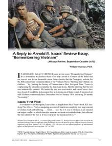 A Reply to Arnold R. Isaacs’ Review Essay,