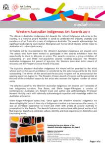 Indigenous peoples of Australia / Danie Mellor / Ethnology / Contemporary Indigenous Australian art / Australian Aboriginal art / Western Australian Indigenous Art Awards / Indigenous Australians