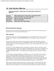 Transportation in Washington / Environment / Water / Transport / Marina / Nonpoint source pollution / Dock / Harbor / Stormwater / Environmental soil science / Water pollution / Oak Harbor Marina