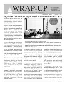 WRAP-UP  For information about your State Legislature, visit our Web site: www.legis.state.wv.us