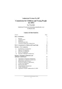 Child protection / Social work / Royal Commission / Crown servant / Transport Legislation Amendment (Taxi Services Reform and Other Matters) Act