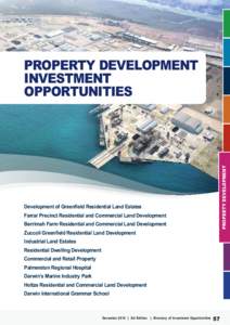 Property development  PROPERTY DEVELOPMENT INVESTMENT OPPORTUNITIES