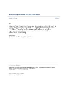 Australian Journal of Teacher Education Volume 37 | Issue 7 Article
