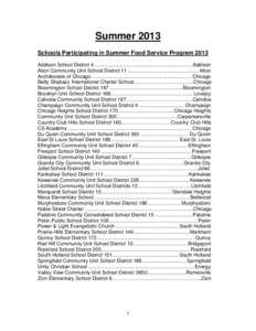 Community Consolidated School District 59 / Illinois / Chicago metropolitan area / Thornton Township High Schools District 205 / Alsip /  Illinois