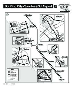 86 King City–San Jose/SJ Airport Pk wy San Jose