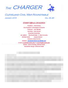 The  CHARGER Cleveland Civil War Roundtable January, 2015