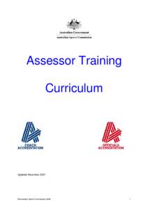 Microsoft Word - Assessor training CURRICULUM 2006.doc