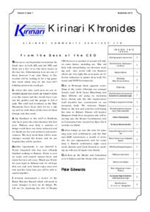 Volume 2, Issue 7  September 2012 Kirinari Khronicles K