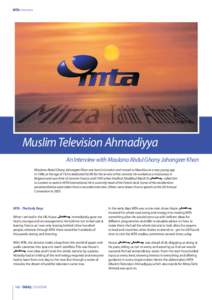 MTA: Interview  Muslim Television Ahmadiyya