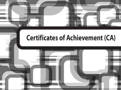 Certificates of Achievement (CA)  Program Description Automotive General Technician