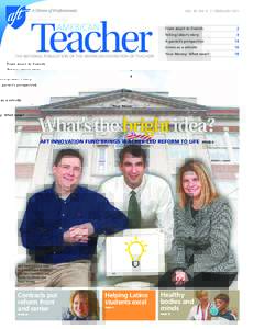 VOL. 95, NO. 4 | FEBRUARY[removed]Teacher american  The national publication of the american federation of teachers