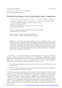 EUROPHYSICS LETTERS  15 June 2005 Europhys. Lett., 70 (6), pp. 761–[removed]DOI: [removed]epl/i2005[removed]