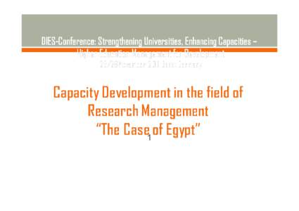 1  Dr. Rasha Saad SHARAF Director, Strategic Planning Unit Ministry of Higher Education and State for Scientific Research