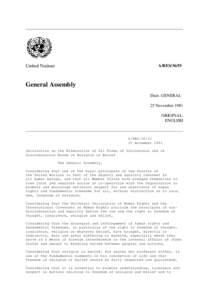 United Nations  A/RESGeneral Assembly Distr. GENERAL