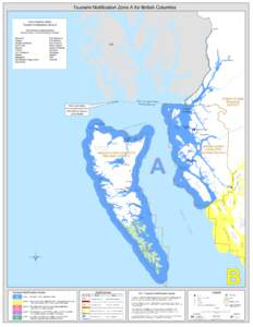 Tsunami Notification Zone A for Brish Columbia