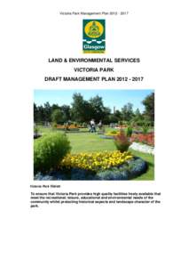 Microsoft Word - Victoria Park Management Plan Draft[removed]doc