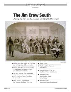 [ABCDE] VOLUME 12, ISSUE 3 The Jim Crow South  Paving the Way for the Modern Civil Rights Movement