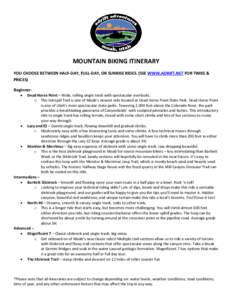 Mountain biking / Porcupine Rim Trail / Leisure / Slickrock Trail / Utah / Trail