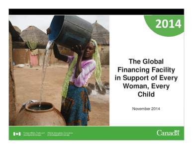 2014 The Global Financing Facility in Support of Every Woman, Every Child