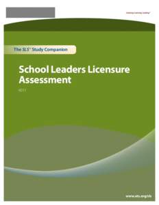 The SLS Study Companion TM School Leaders Licensure Assessment 6011