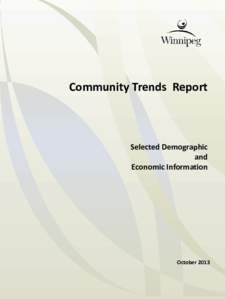 Community Trends Report  Selected Demographic and Economic Information