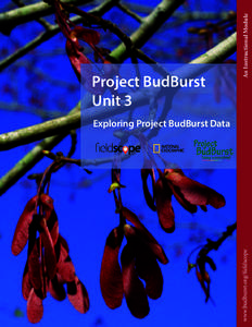 An Instructional Module  Project BudBurst Unit 3  www.budburst.org/fieldscope