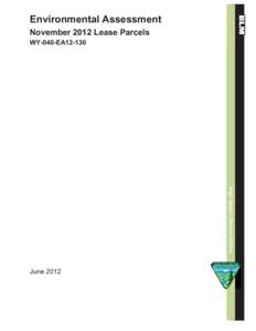 Environmental Assessment November 2012 Lease Parcels WY-040-EA12-130 High Desert District Office