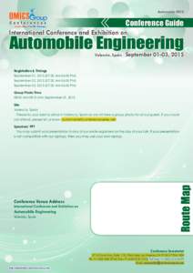 AutomobileConference Guide International Conference and Exhibition on