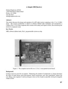 Microsoft Word - hightower SimpleSDR_TAPR_DCC.docx